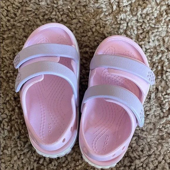 NWOT CROCS Kids Light Pink Sandals. size 8 - Picture 3 of 6